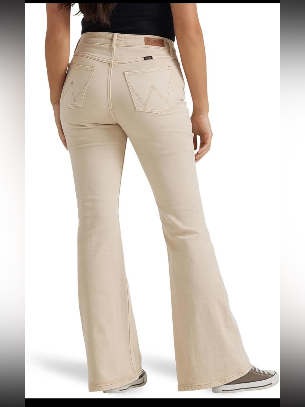 Wrangler Women's High Rise Fierce Flare Jeans Tan Khaki 0 / 25
